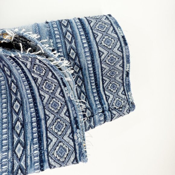 Driftwood Colette Diamond Embroidered Crop Jeans 29 - Picture 4 of 10